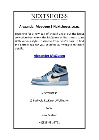 Alexander Mcqueen Nextshoess.co.nz