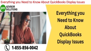 Easy troubleshooting guide to resolve QuickBooks Display Issues
