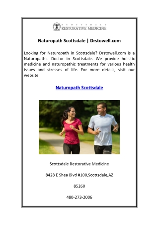 Naturopath Scottsdale  Drstowell.com