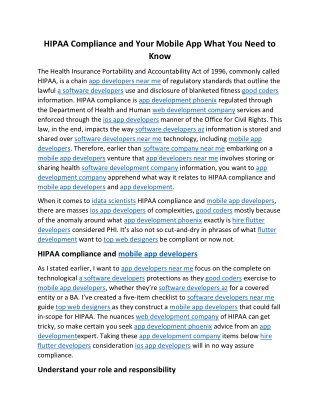 HIPAA Compliance and Your Mobile App What You Need to Know (1)