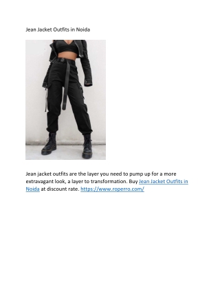 Jean Jacket Outfits in Noida