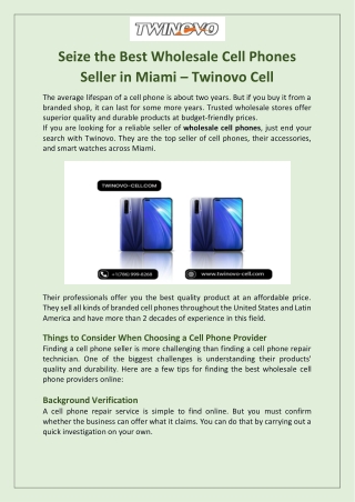 Shop for Wholesale cell phones in Miami