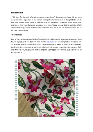 Mulberry Silk