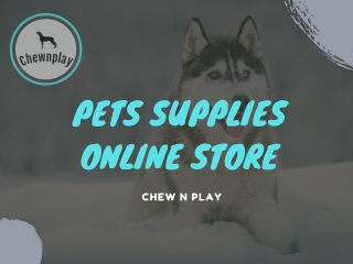 Pets Supplies Online Stores