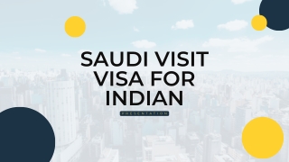 Saudi visit visa for Indian