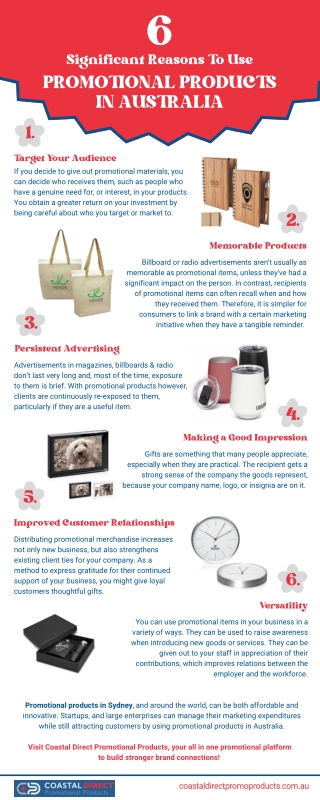 Six Significant Reasons To Use Promotional Products in Australia