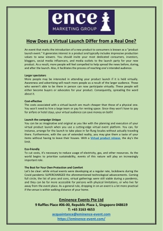 How Does a Virtual Launch Differ from a Real One