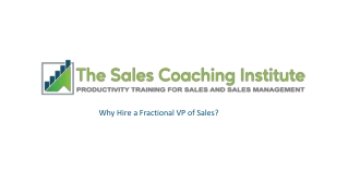 Why Hire a Fractional VP of Sales?