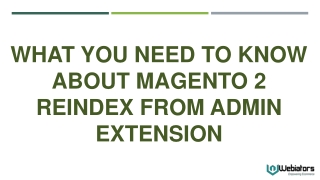 What You Need to Know About Magento 2 Reindex From Admin Extension