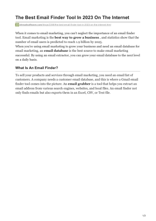 The Best Email Finder Tool In 2023 On The Internet