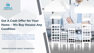 Get A Cash Offer for Your Home – We Buy Houses Any Condition