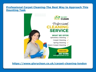 Carpet Cleaning-The Best Way to Approach This Daunting Task
