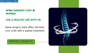 Spine surgery cost in Mumbai.