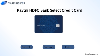 Paytm HDFC Bank Select Credit Card