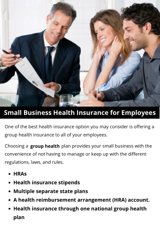 Small Business Health Insurance for Employees
