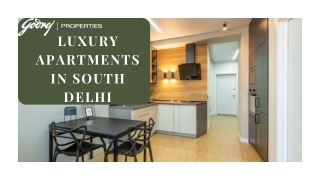 Luxury Apartments In South Delhi - Godrej Properties