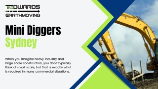 Mini Diggers Sydney