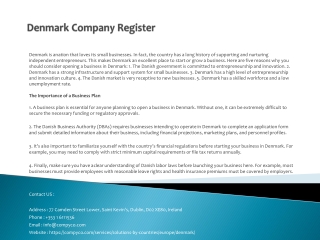 Denmark Company Register