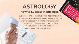 What Astrology Say About Business Success