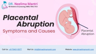 Placental Abruption Symptoms Causes & Treatment - Dr Neelima Mantri