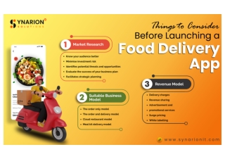 Things to Consider Before Launching a Food Delivery App