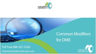 Common Modifiers for DME