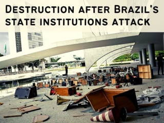 Destruction after Brazil's state institutions attack