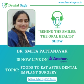 Podcast on Foods To Eat After Dental Implant Surgery | Dental Sage