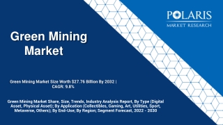 Green Mining Market Size Worth $27.76 Billion By 2032 | CAGR: 9.8%