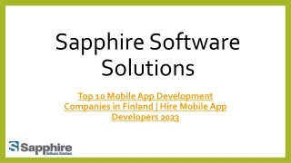 Top 10 Mobile App Development Companies in Finland  Hire Mobile App Developers 2023