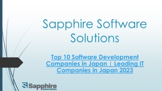 Top 10 Software Development Companies in Japan  Leading IT Companies in Japan 2023