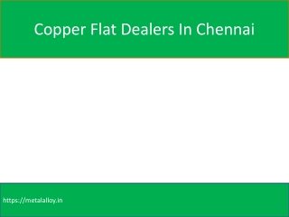 Copper Flat Dealers In Chennai