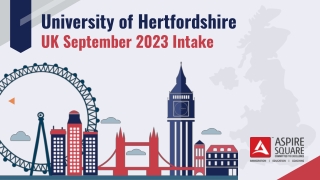 University of Hertfordshire – UK September 2023 Intake