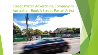 Street Poster Advertising Company In Australia – Book A Street Poster Artist