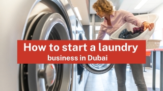 How to start a laundry business in dubai