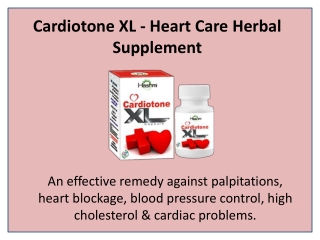 Cardiotone XL - Heart Care Herbal Supplement