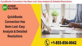 Simple step by step guide to resolve QuickBooks Connection Has Been Lost