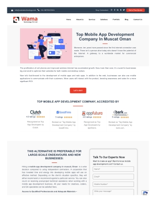 mobile app development Oman