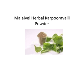 Karpooravalli Powder | Indian Mint | Karpuravalli Powder