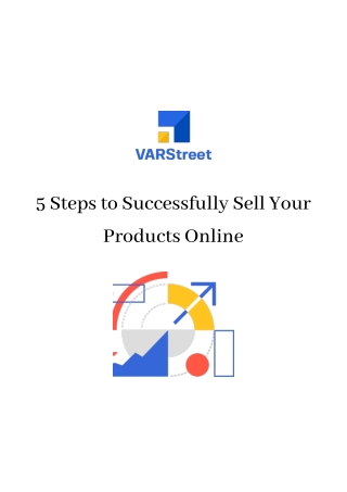 5 Steps to Successfully Sell Your Products Online