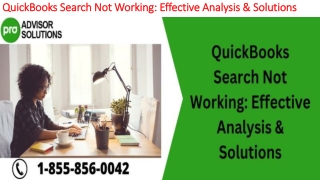 Best methods to deal with QuickBooks Search Not Working