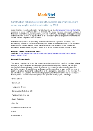 Construction Robots Market