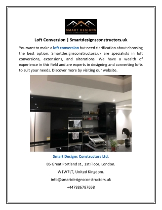 Loft Conversion | Smartdesignsconstructors.uk