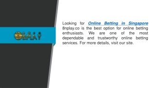 Online Betting in Singapore 8nplay.co