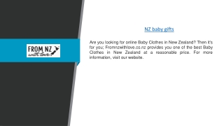 NZ baby gifts | Fromnzwithlove