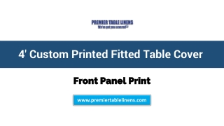 Custom Printed Fitted Table Cover