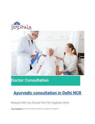 Get Ayurvedic Consultation in Delhi NCR