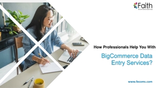 How Professionals Help you with BigCommerce Data Entry Services