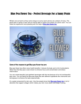 Blue Pea Flower Tea