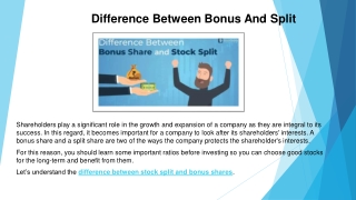 Difference Between Bonus And Split